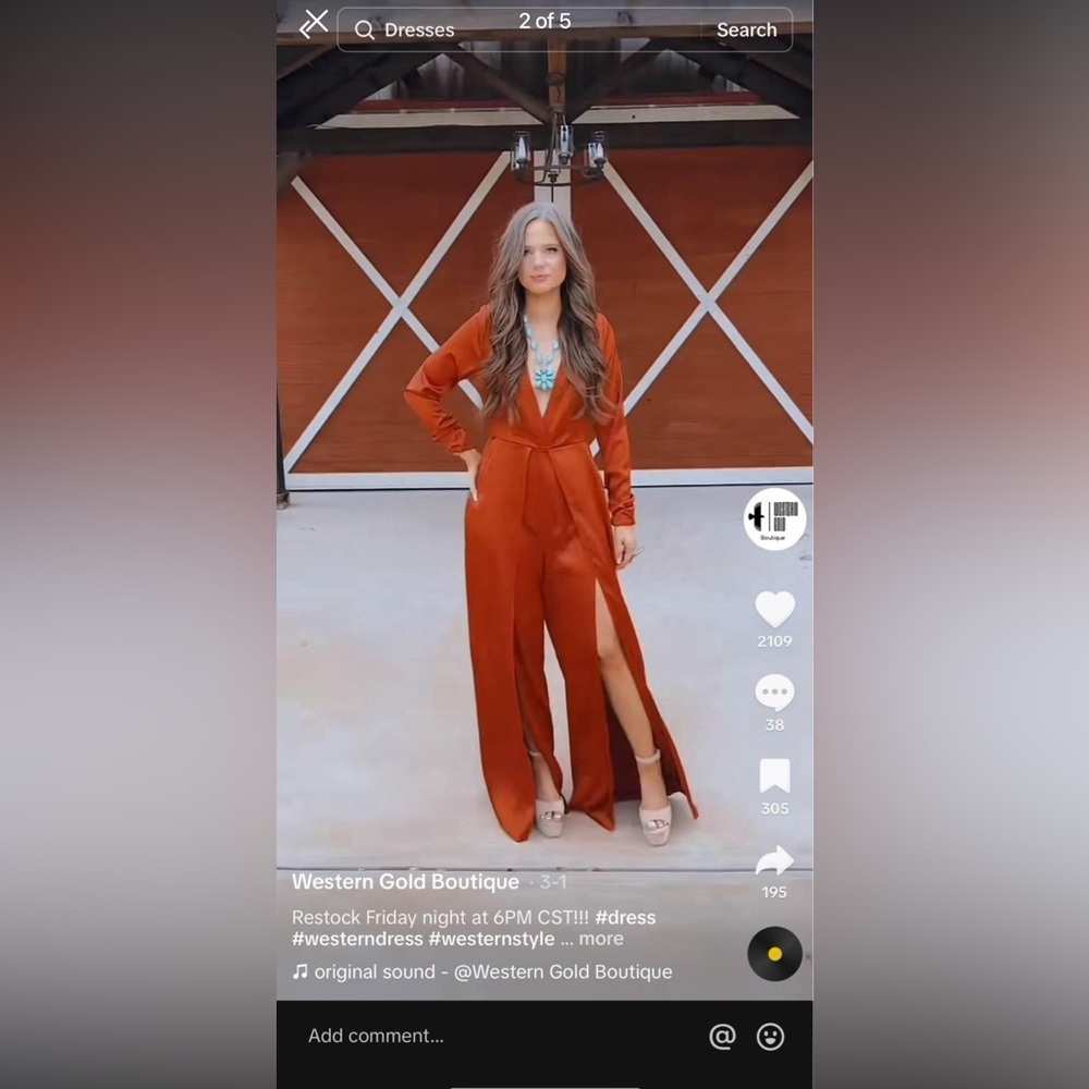 Burnt orange jumper